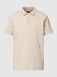 Poloshirt met effen design van Esprit Collection Bruin - 12