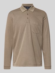 Regular fit poloshirt met borstzak, model 'Fineliner' van RAGMAN Beige - 7