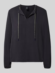 bluzka o kroju relaxed fit z tunelem od Marc Cain - 6
