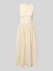 Midikleid mit Smok-Details von Jake*s Casual Beige - 40