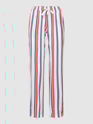 Broek met streeppatroon van Schiesser Rood - 28