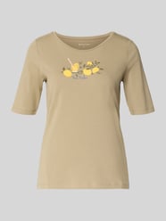 t-shirt o kroju regular fit z mieszanki bawełny z nadrukiem z motywem od Tom Tailor - 3