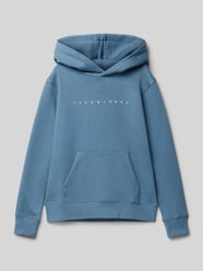 Hoodie mit Label-Print Modell 'VERMONT' von Jack & Jones Blau - 19