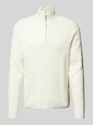 Relaxed Fit Strickpullover in Ripp-Optik von Lindbergh Beige - 22