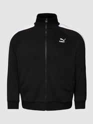 Bluza rozpinana PLUS SIZE z wyszywanym logo, model „Iconic” od PUMA Performance Plus Czarny - 18