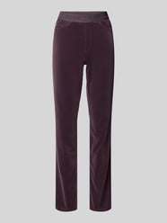 Stoffen broek met elastische band met logo van Marc Cain - 16