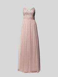 Abendkleid mit Paillettenbesatz von Jake*s Cocktail Rosa - 41