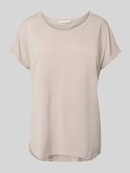 T-shirt van modalmix met ronde hals van Christian Berg Woman Beige - 21