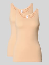 Slim Fit Tanktop aus Baumwoll-Mix von SKINY Beige - 29