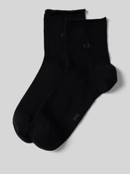 Socken mit Label-Detail im 2er-Pack von CK Calvin Klein Schwarz - 42