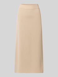 Uitlopende midi-rok van zuivere scheerwol model 'Sonni' van MM by Max Mara Beige - 2
