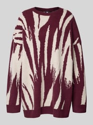 Sweter z dzianiny o kroju oversized z dodatkiem wełny od Karo Kauer - 41