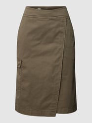 Knielanger Rock mit Cargotasche von camel active Grün - 32