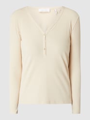 Serafino-Shirt mit langen Ärmeln  von Rich & Royal Beige - 36