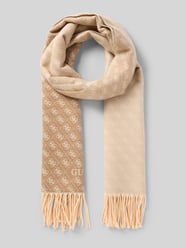 Schal aus Viskose-Mix mit Logo-Detail von GUESS Beige - 30