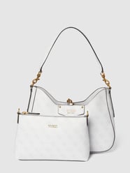Hobo Bag mit Allover-Print Modell 'BRENTON' von Guess Grau - 15