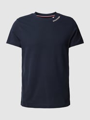 T-Shirt mit Logo-Stitching Modell 'PIQUE' von Tommy Hilfiger Blau - 26