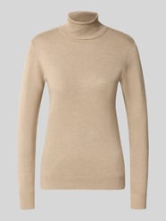 Slim fit gebreide pullover van viscosemix model 'Morla' van b.young Beige - 8