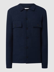 Hemdjacke aus Wolle Modell 'Nealy' von Selected Homme Blau - 44