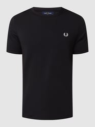 T-Shirt mit Logo-Stitching Modell 'RINGER' von Fred Perry Schwarz - 18