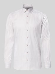 Slim Fit Businesshemd aus Baumwoll-Mix mit Kentkragen von OLYMP Level 5 Beige - 25