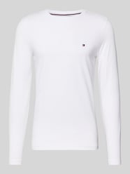 Slim fit T-shirt van katoenmix van Tommy Hilfiger - 6