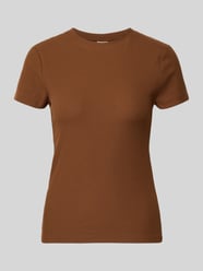 T-shirt o kroju slim fit z okrągłym dekoltem model 'COSTINA' od Stefanel - 16