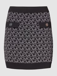 Rock mit Allover-Muster Modell 'DOT' von MICHAEL Michael Kors Schwarz - 2