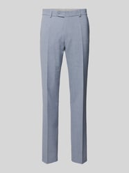 Chino mit Strukturmuster Modell 'Shiver' von Carl Gross Blau - 34