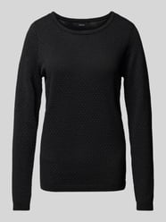 Regular Fit Strickpullover mit Effektgarn Modell 'CARE SHINE' von Vero Moda Schwarz - 39