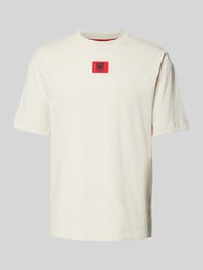 T-Shirt mit Label-Patch Modell 'Drambok' - HUGO X RB von HUGO Beige - 11