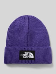 Beanie in gebreide look met logopatch, model 'Box' van The North Face - 5