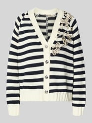Relaxed Fit Cardigan mit Ziersteinbesatz von Liu Jo White - 22