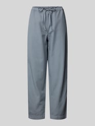 Spodnie lniane o kroju relaxed fit z tunelem od Marc O'Polo - 8