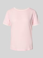T-Shirt aus Viskose-Elasthan-Mix mit Rundhalsausschnitt von MORE & MORE Pink - 33