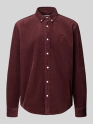 Regular Fit Freizeithemd mit Logo-Stitching Modell 'MADISON' von Carhartt Work In Progress Bordeaux - 47