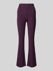 Uitlopende legging in riblook van Marc O'Polo Bordeaux - 18