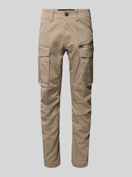 Regular tapered fit cargobroek met ritszak van G-Star Raw Beige - 5