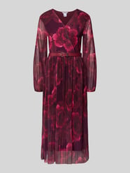 Midikleid aus Viskose-Mix Modell 'Sabia' von ZABAIONE Bordeaux - 1