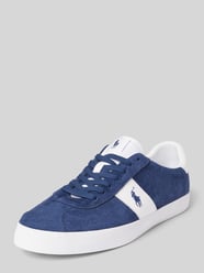 Ledersneaker mit Logo-Stitching Modell 'COURT' von Polo Ralph Lauren - 3