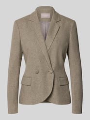 Slim Fit Blazer mit Pattentaschen von Christian Berg Woman Selection Beige - 9