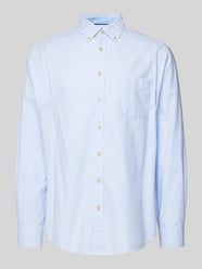 Regular Fit Freizeithemd mit Button-Down-Kragen von Christian Berg Men Blau - 33