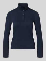 Bluzka z długim rękawem o kroju slim fit z mieszanki bawełny od Marc Cain - 17