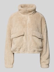 Loose fit fleecejack met opstaande kraag model 'ANNA CONTACT' van ONLY - 17
