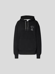 Hoodie mit Label-Patch von Ami Paris X Puma Grau / Schwarz - 10