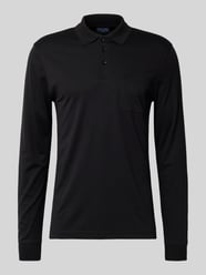 Regular fit poloshirt in design met lange mouwen van Christian Berg Men - 26
