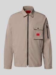 Kurtka koszulowa o kroju regular fit z mieszanki bawełny model 'EMMOND' od HUGO - 38
