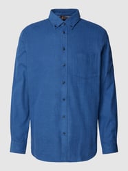 Freizeithemd mit Button-Down-Kragen von Christian Berg Men Blau - 18