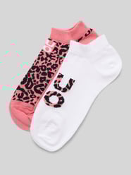 Sneakersocken mit elastischem Rippenbündchen im 2er-Pack von HUGO Pink - 32