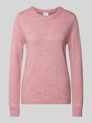 Gebreide pullover van viscosemix van VILA Fuchsia - 9